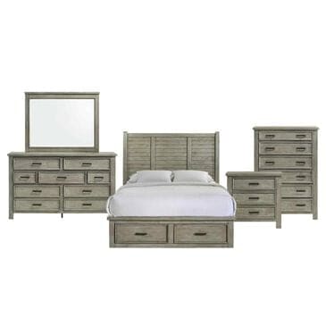 Mayberry Hill Sullivan 5-Piece Queen Bedroom Set in Drift Grey, , large