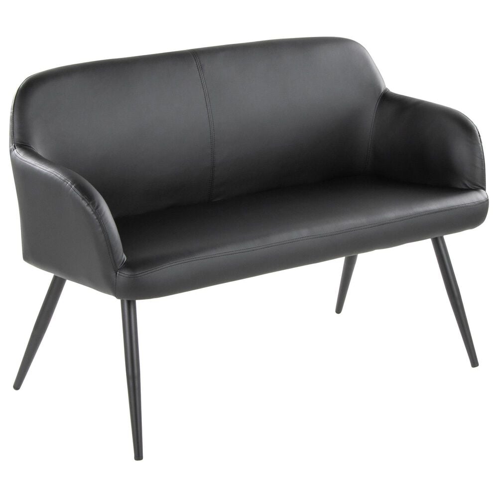Lumisource Daniella Upholstered Bench in Black, , large