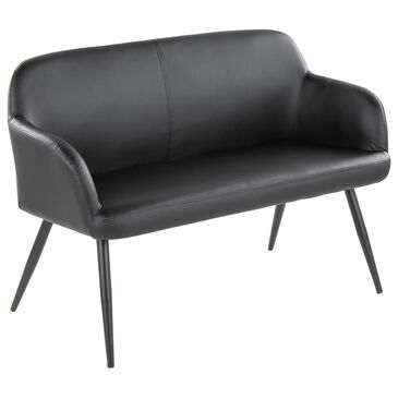 Lumisource Daniella Upholstered Bench in Black, , large