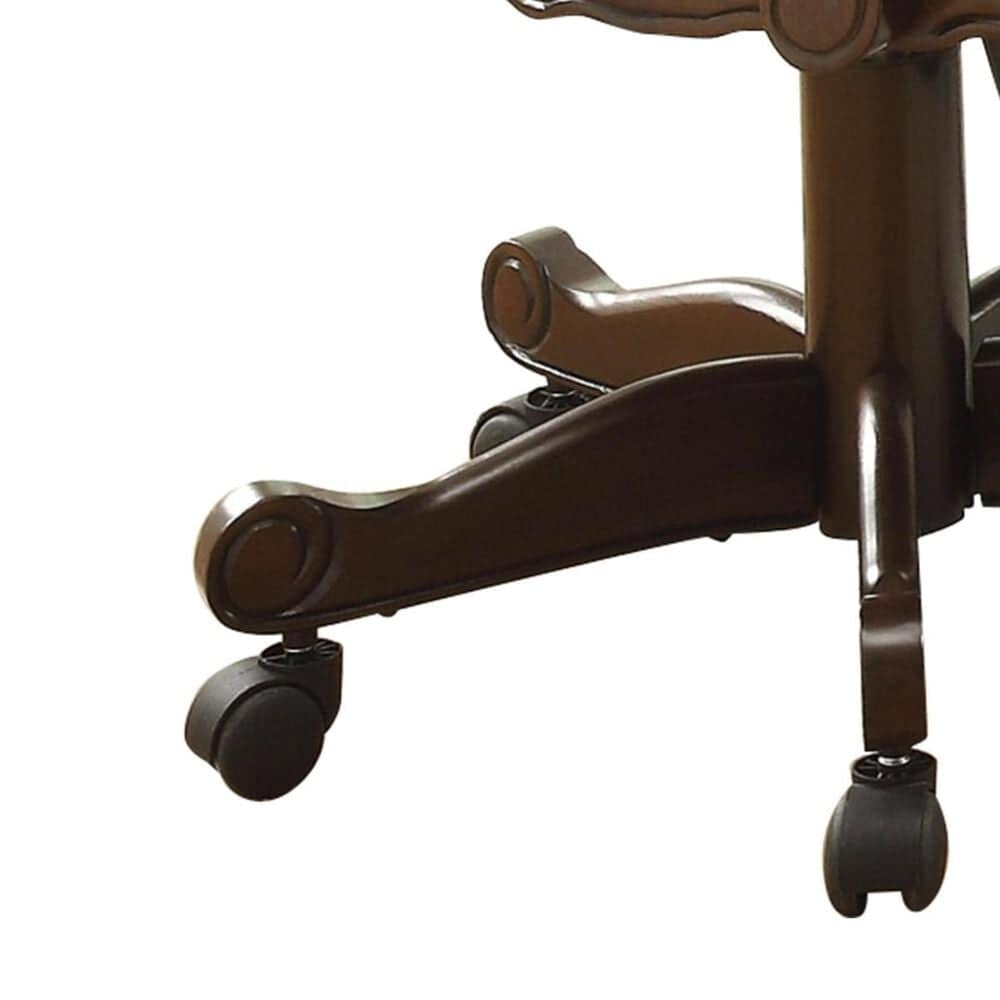 Pacific Landing Turk Game Chair with Casters in Brown Cherry, , large
