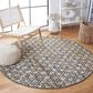 Safavieh Natura NAT615C 6" Round Ivory and Yellow Area Rug, , large