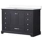 Lexora Home Dukes 48" Single Bathroom Vanity in Espresso with 2 cm White Cultured Marble Top and Rectangular Sink, , large