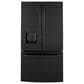 GE Appliances 25.6 Cu. Ft. Capacity 3-Door French Door Refrigerator in Black, , large