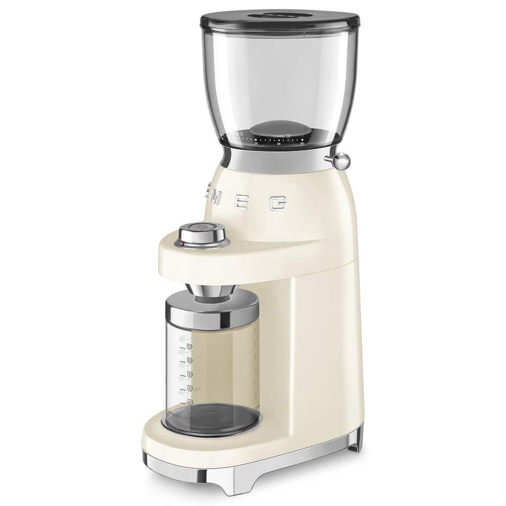 Smeg Retro Coffee Grinder, Cream