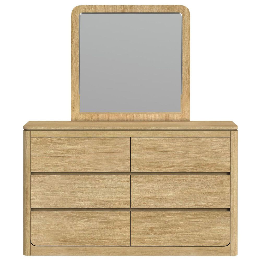 Mayberry Hill Rosalie 4 Piece Queen Panel Bedroom Set in Natural, , large