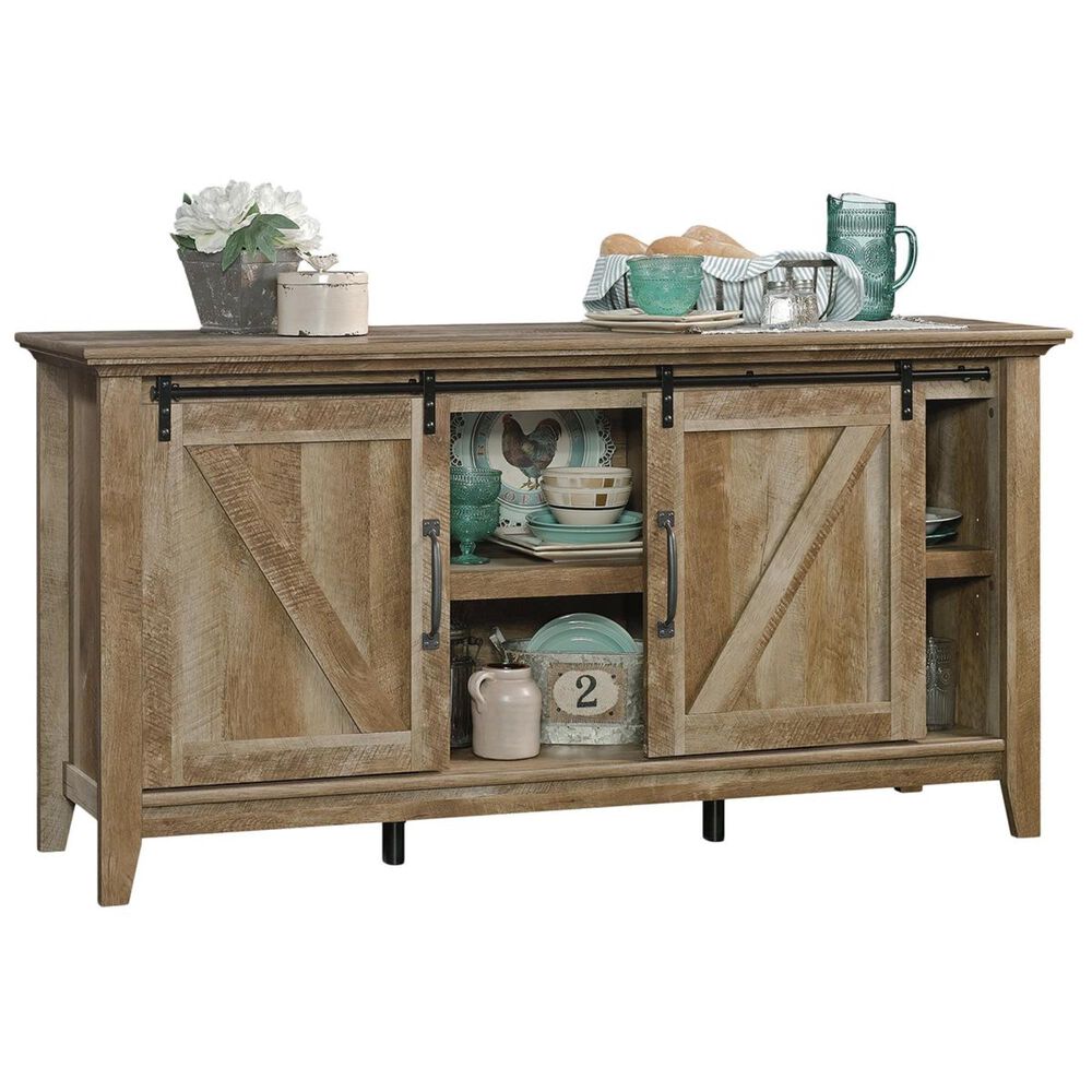 Sauder Dakota Pass 66&quot; Credenza in Craftsman Oak, , large