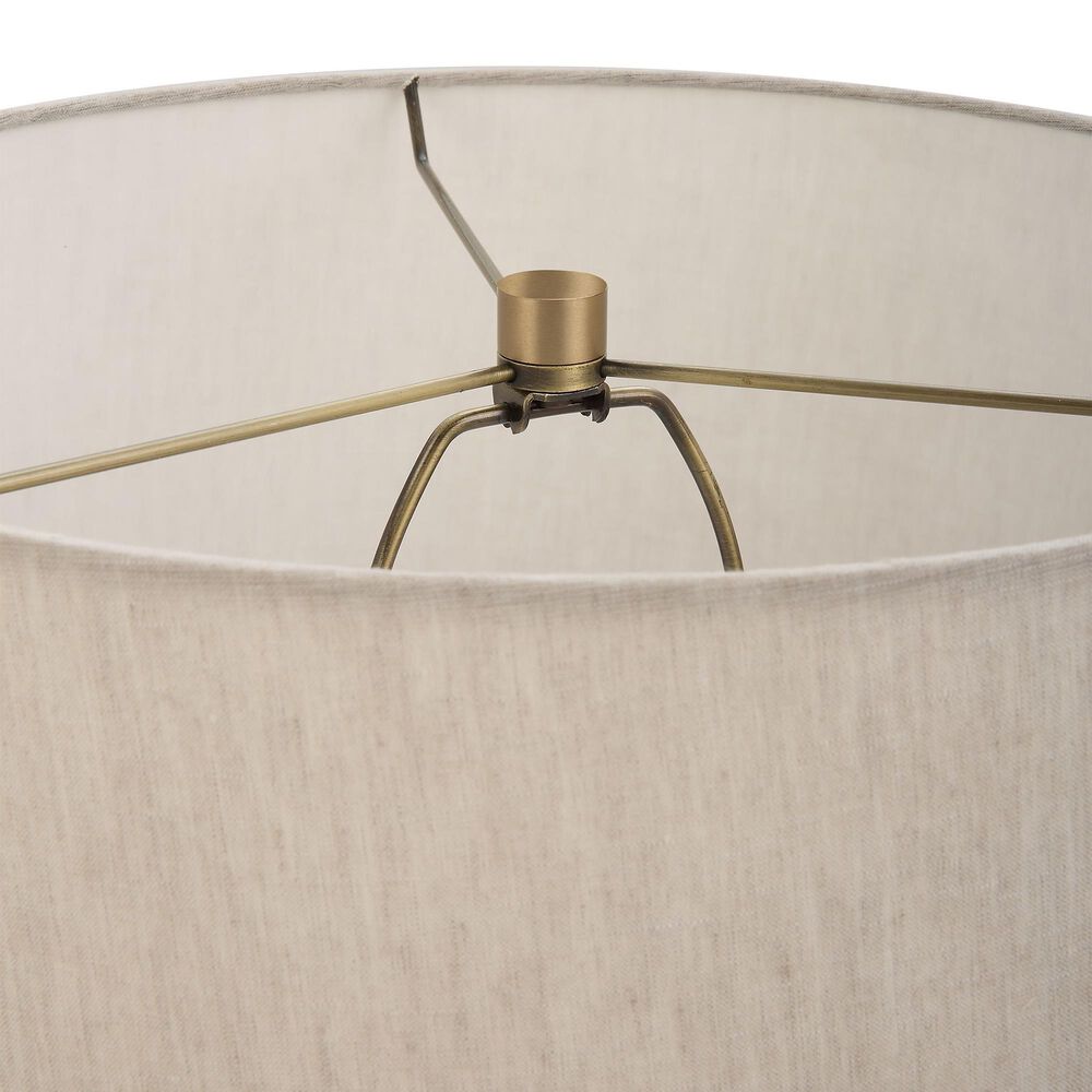 Uttermost Gravitas Table Lamp in Brushed Brass and Ivory, , large