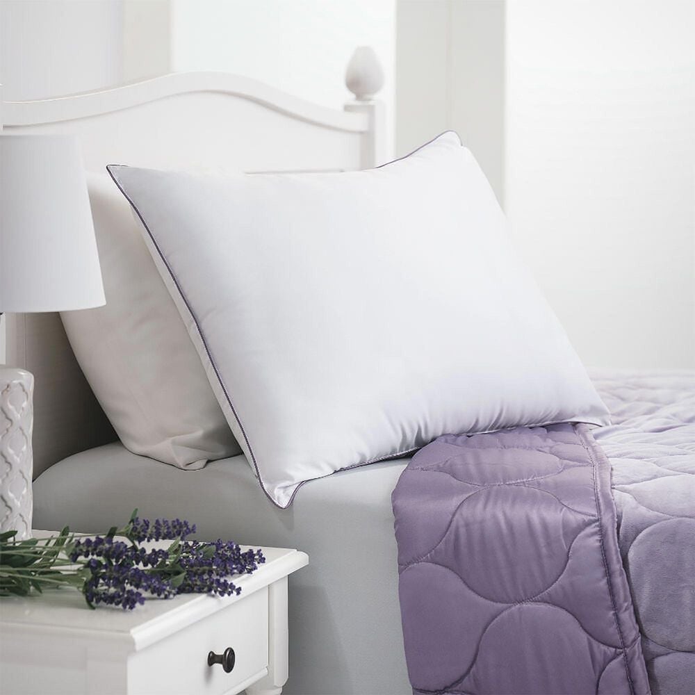 Allied Home Aromatherapy Down-Alternative King Pillow in White, , large