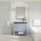 James Martin Vanities Breckenridge 36" Single Bathroom Vanity in Serenity Blue with 3 cm Charcoal Soapstone Quartz Top and Rectangular Sink, , large