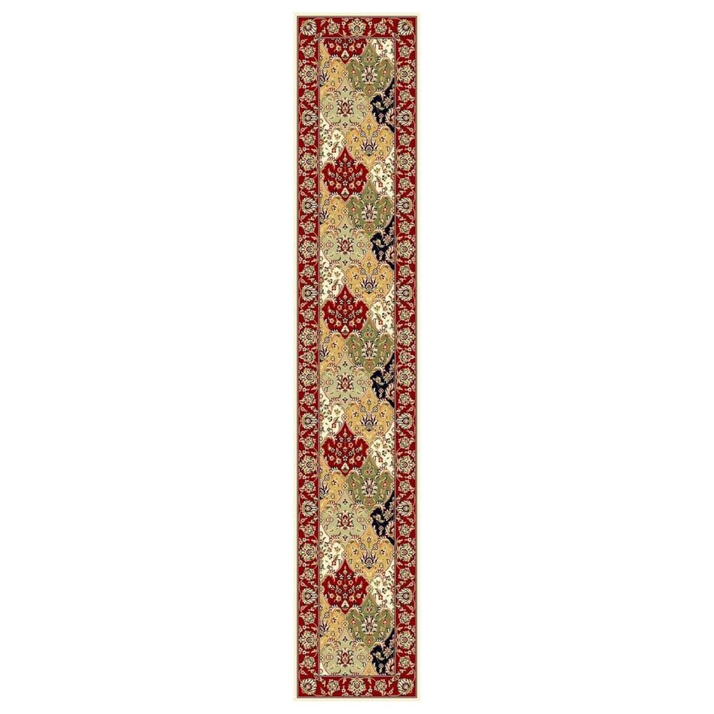 Safavieh Lyndhurst 2"3" x 16" Multicolor and Red Runner, , large