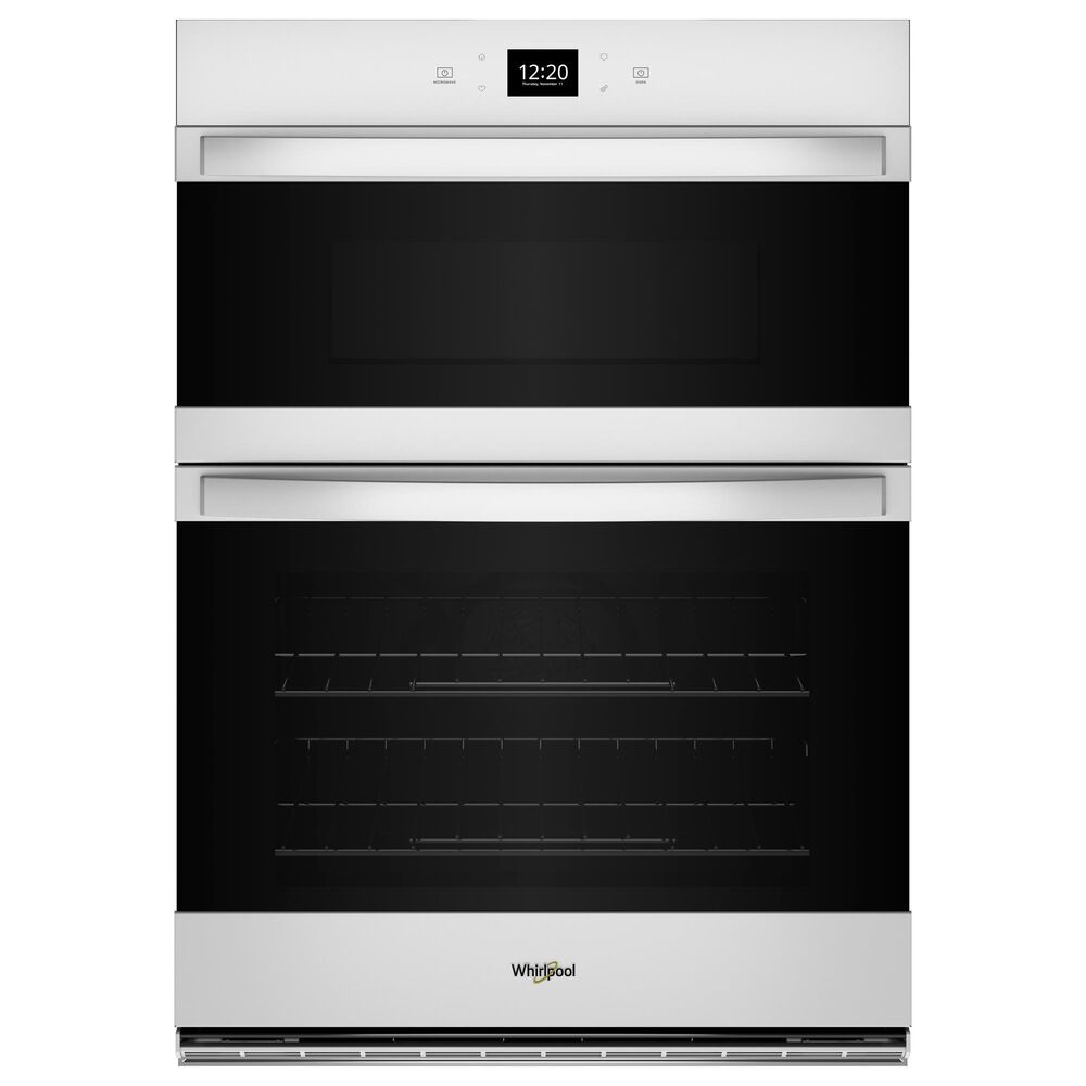 Whirlpool 27" Self-Cleaning Convection Air Fry Convection Smart Microwave Wall Oven Combo in White, , large