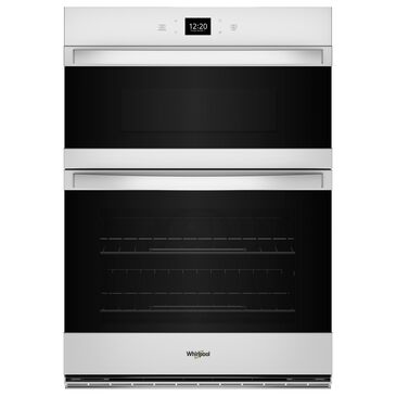Whirlpool 27" Self-Cleaning Convection Air Fry Convection Smart Microwave Wall Oven Combo in White, , large