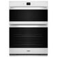 Whirlpool 27" Self-Cleaning Convection Air Fry Convection Smart Microwave Wall Oven Combo in White, , large