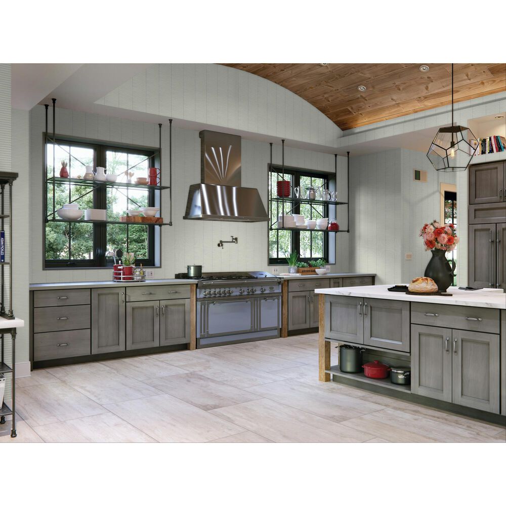 Dal-Tile Artefino Vintage Pearl 2" x 2" Floret on 12" x 12" Porcelain Mosaic Sheet, , large