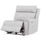 Ashley Social Pointe 5-Piece Power Symmetrical Reclining Sectional with Armless Recliner in Pearl and Ash, , large