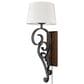 Golden Lighting Madera 1-Light Wall Sconce in Black, , large