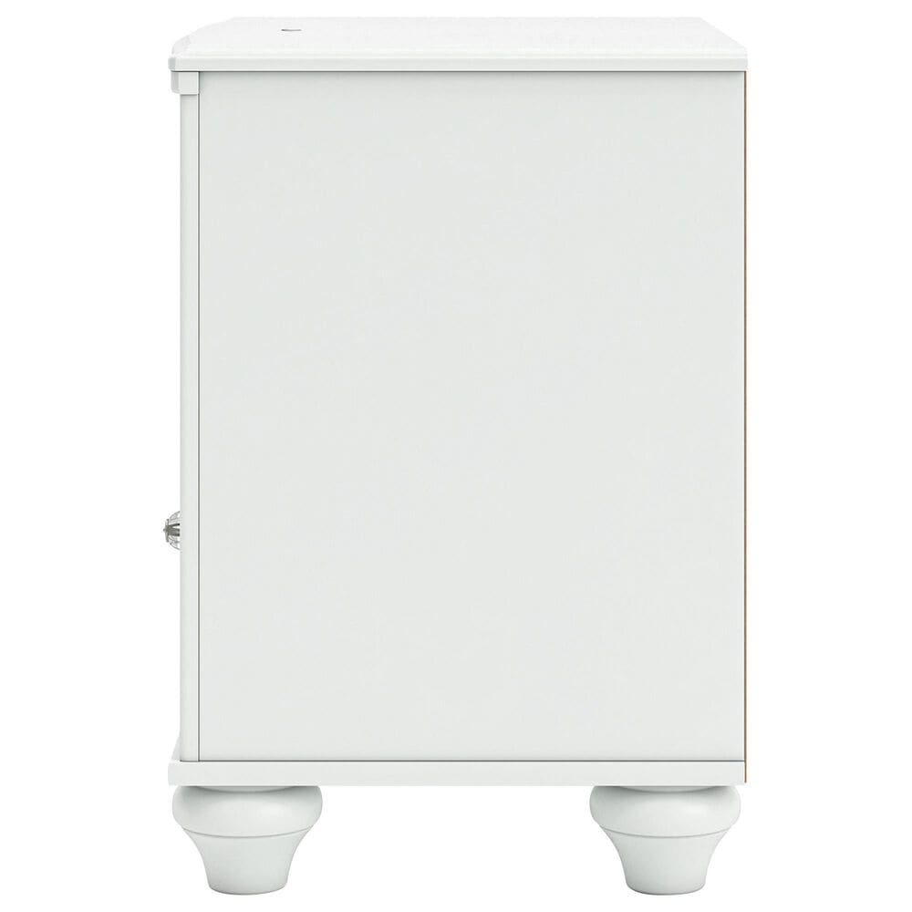 Ashley Kozlani 4-Piece Twin Panel Storage Bedroom Set in Matte White, , large