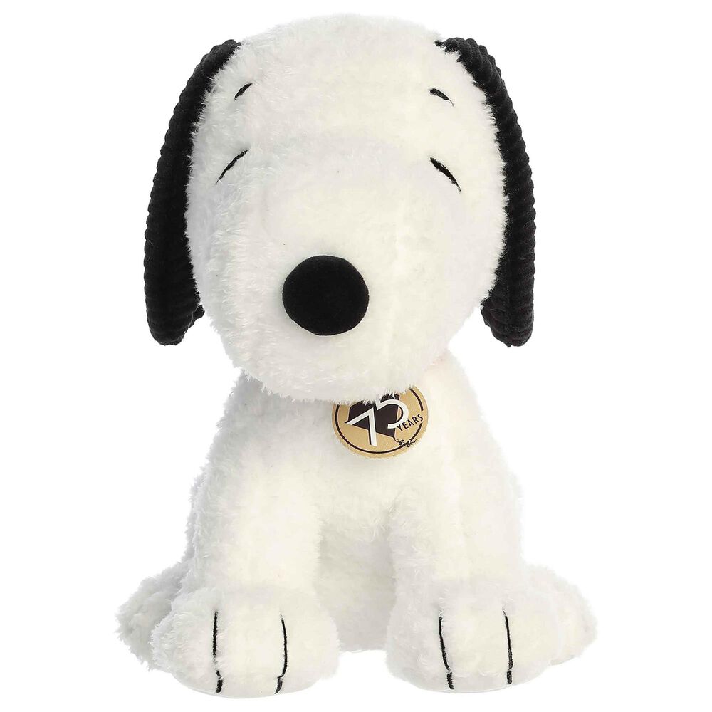 Aurora Peanuts 10&quot; 75th Anniversary Snoopy Plush in White, Black and Red, , large