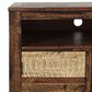 Jofran Painted Canyon 60" Electric Fireplace Media Console in Cannon Valley, , large