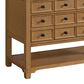 James Martin Malibu 48" Single Bathroom Vanity in Amber Birch with 3 cm Eternal Jasmine Pearl Quartz Top and Rectangular Sink, , large