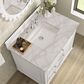 James Martin Vanities Lorelai 36" Single Vanity in Bright White with 3 cm Victorian Silver Quartz Top, , large