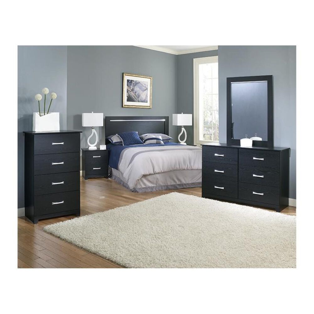 Lemoore Crosstown 6 Drawer Dresser in Black, , large