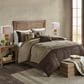 Hampton Park Boone 7-Piece California King Standard Faux Suede Comforter Set in Brown, , large