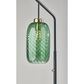 37B Derrick Floor Lamp in Black and Antique Brass, , large