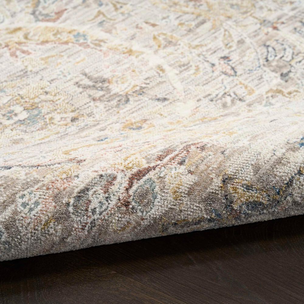 Nourison Antique Fusion Light Grey 8' x 10' Area Rug, , large