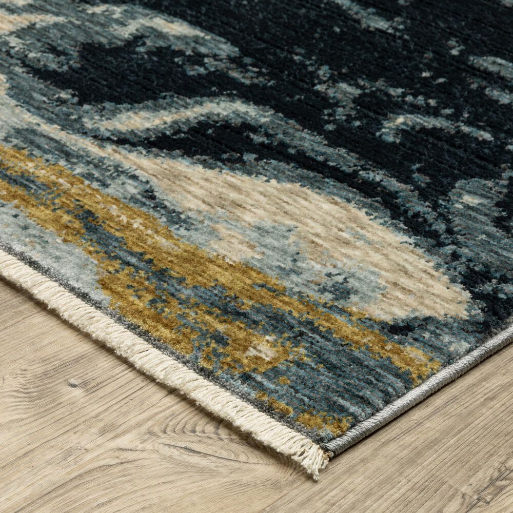 Oriental Weavers Capella Abstract Blue 6&#39;7&quot; x 9&#39;6&quot; Area Rug, , large