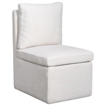 Hawthorne Furniture Upholstered Side Chair with Pillow Back in Cream, , large