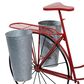 Maple and Jade Vintage Plantstand in Red and Silver, , large