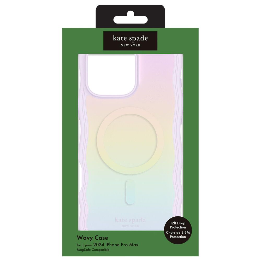 Kate Spade Wavy Magsafe Case for Apple iPhone 16 Pro Max in Opal Iridescent, , large