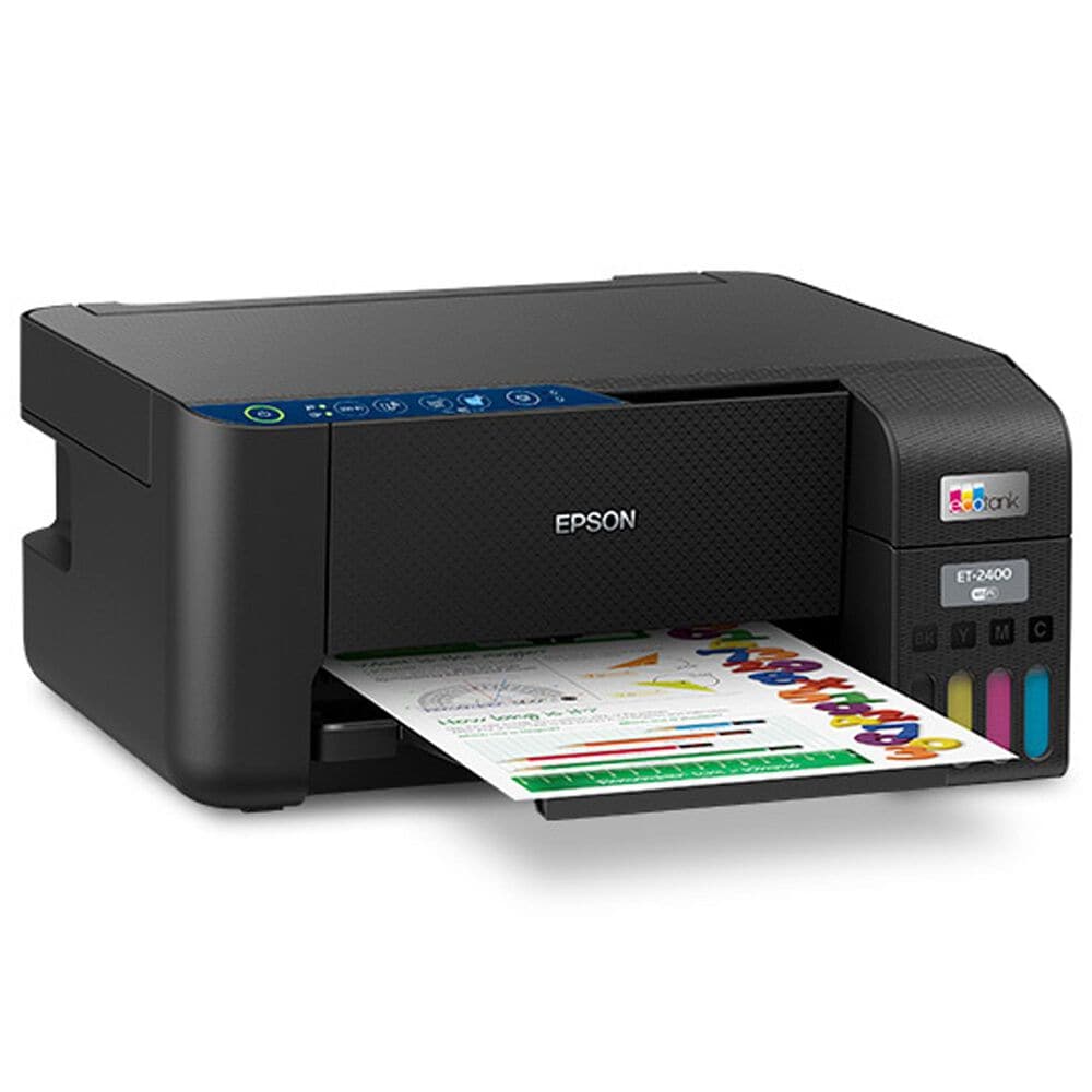 Epson EcoTank ET-2400 Wireless All-in-One Cartridge-Free Supertank Printer with Scan and Copy in Black, , large