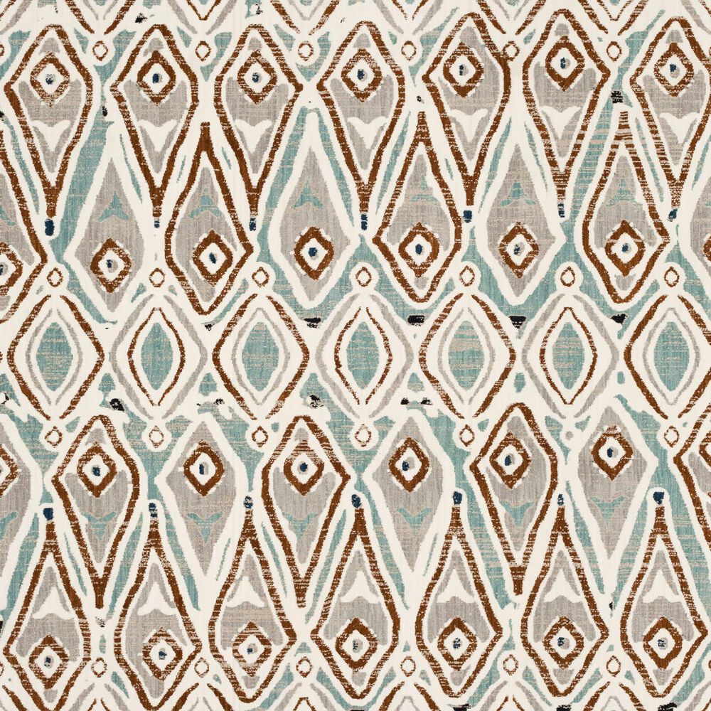 Karastan Epiphany Sketched Diamond 2&#39;4&quot; x 7&#39;10&quot; Robin&#39;s Egg Runner, , large