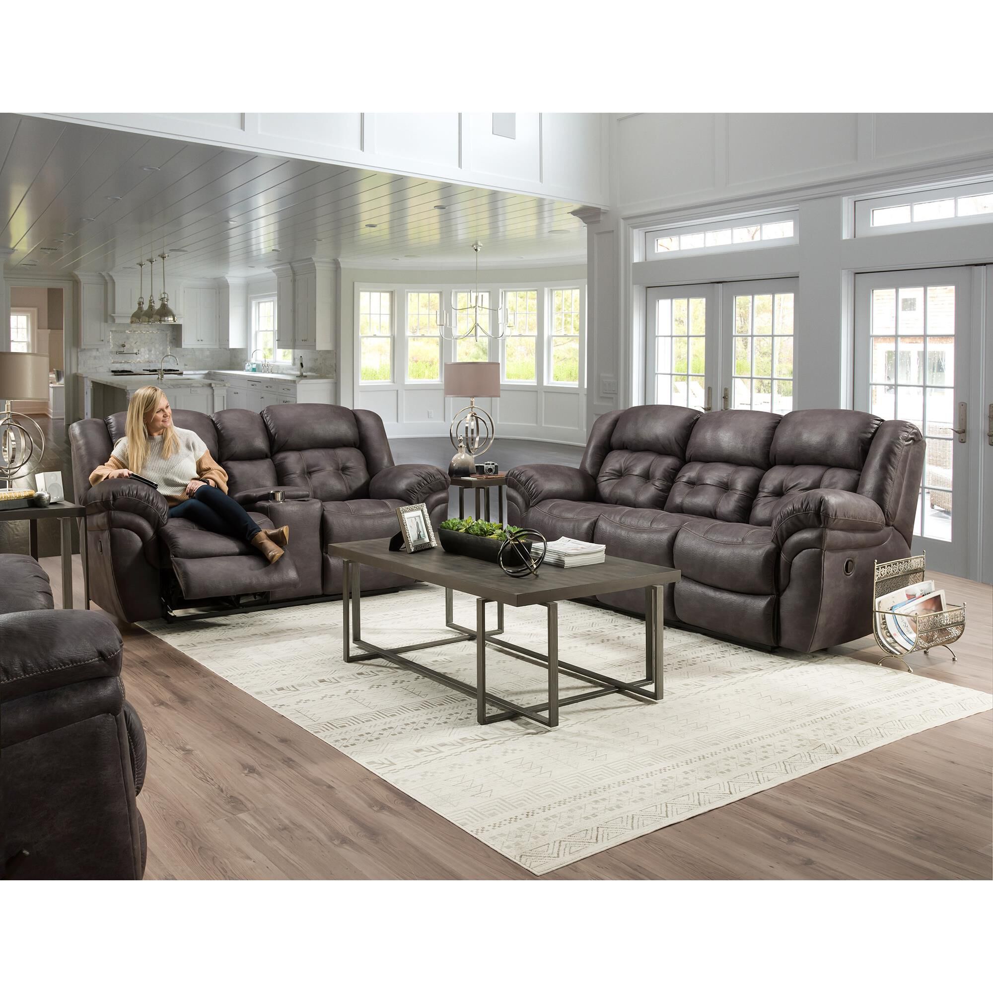 Loveseat recliner hotsell nebraska furniture mart