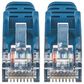 Intellinet Cat6 UTP Slim Network Patch Cable 2m in Blue, , large