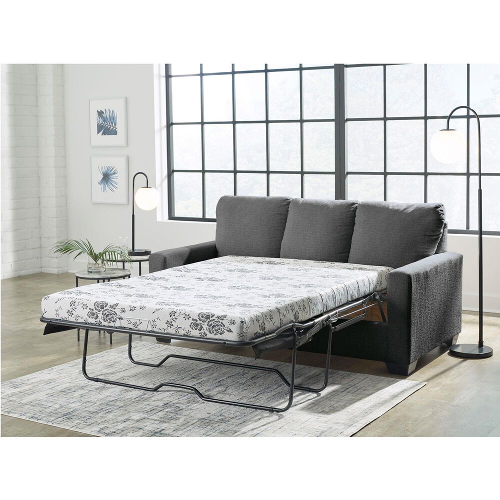 Ashley Rannis Full Sofa Sleeper in Pewter, , large