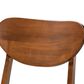 Baxton Studio Damara Side Chair with Grey Cushion in Walnut Brown (Set of 2), , large