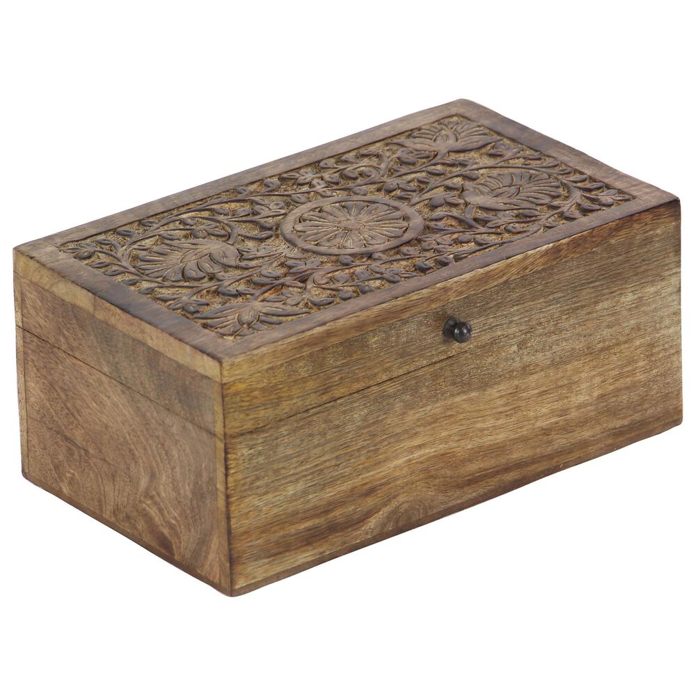 Maple and Jade Rustic Box in Natural Oak &#40;Set of 3&#41;, , large