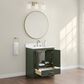 37B Lucerne 30" Single Bathroom Vanity in Deep Olive Green with Marble Top and Backsplash, , large