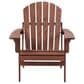 Hearth and Haven Oversize Outdoor Folding Adirondack Chair in Coffee, , large