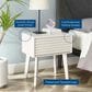 Modway Render End Table in White, , large