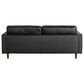 Interlochen 86" Leather Sofa in Florida Black, , large