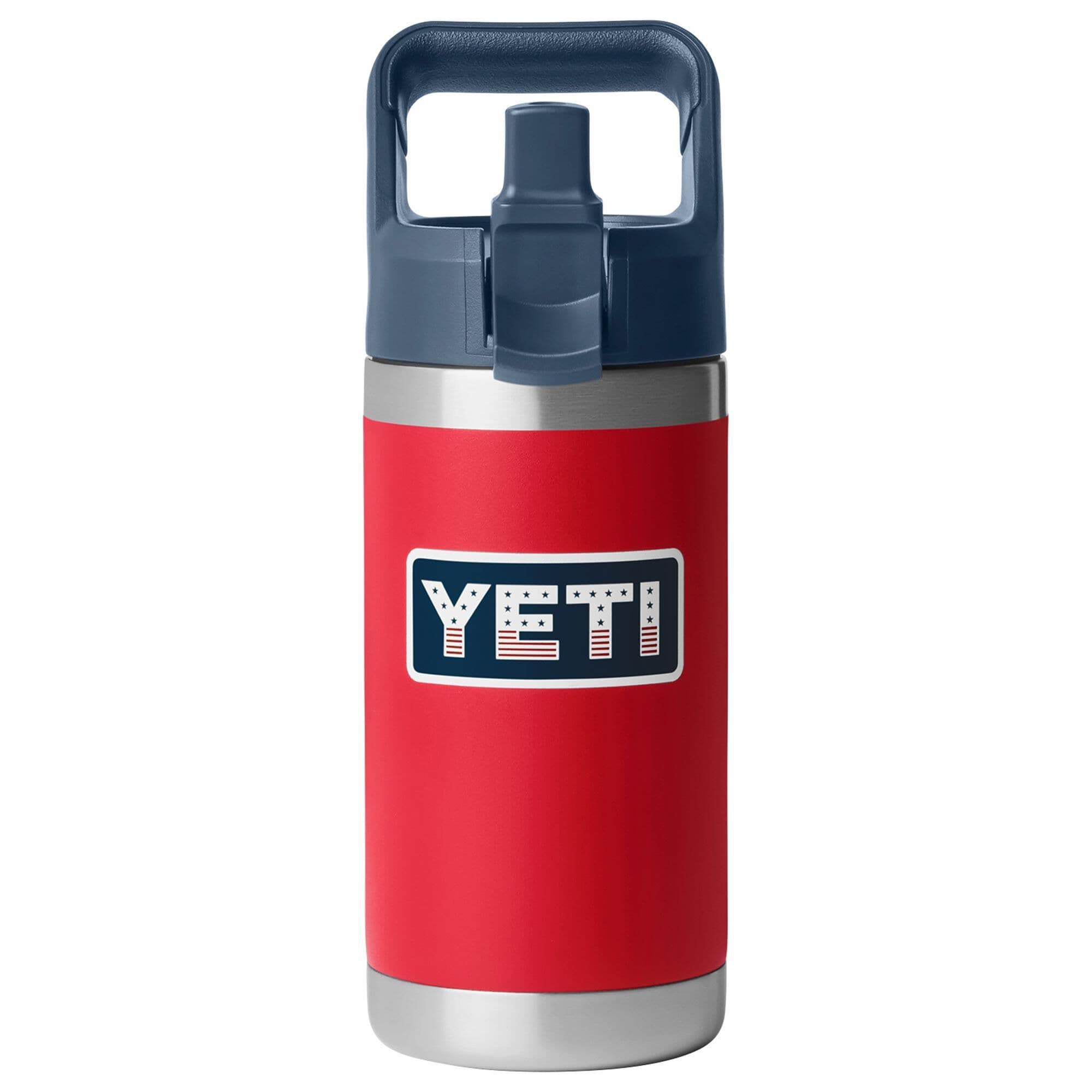 YETI Rambler Jr. 12 Oz Kids Water Bottle with Straw Cap in Red