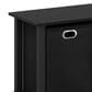 HOMLUX 41.7" Entertainment Center TV Stand with Storage Bins in Black, , large