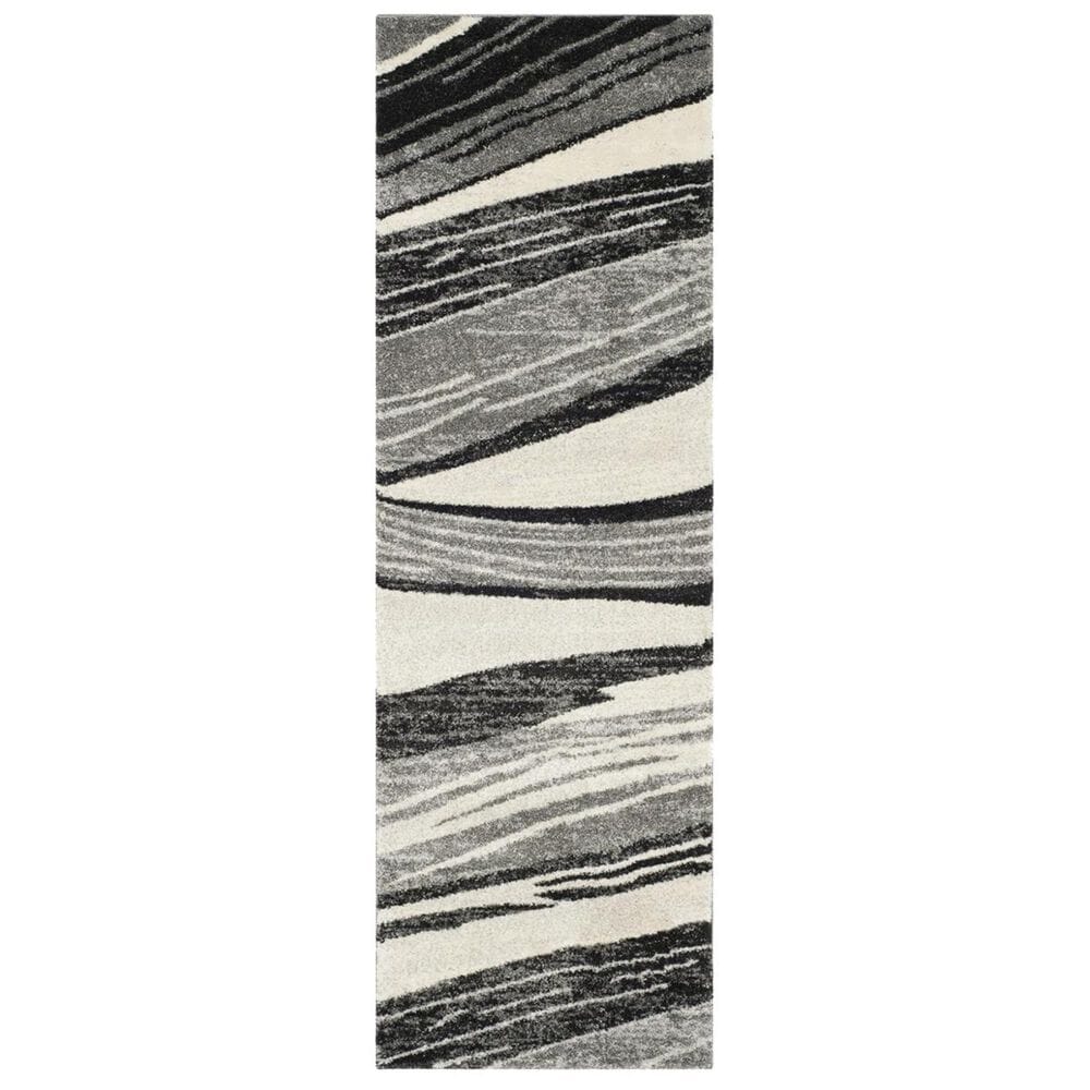 Safavieh Retro RET2691-7912 2"3" x 7" Light Grey and Ivory Runner, , large