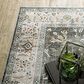 Oriental Weavers Charleston Floral 2" x 3" Charcoal Area Rug, , large