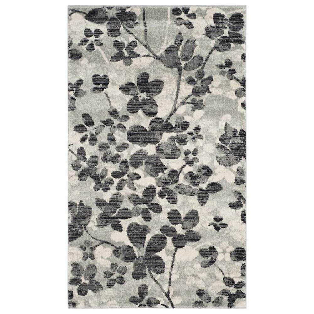 Safavieh Evoke EVK236R-4 4&#39; x 6&#39; Grey/Black Area Rug, , large