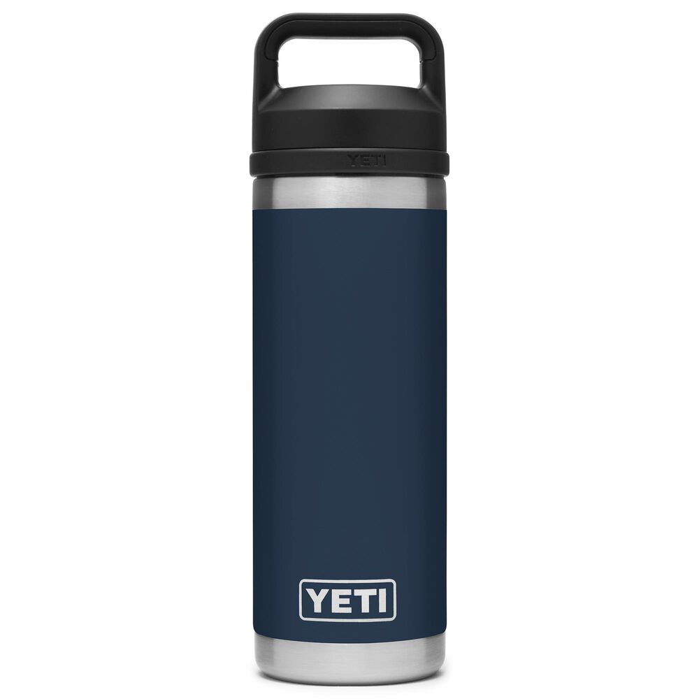 YETI Rambler 18 Oz Water Bottle with Chung Cap in Navy, , large